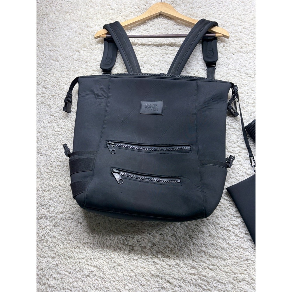 Dagne Dover Black Large INDI NEOPRENE DIAPER BACKPACK Travel Bag